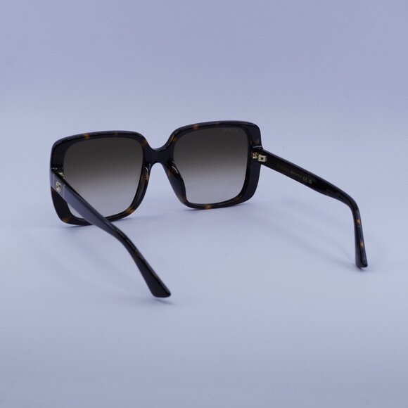 Gucci GG0632SA 002 Sunglasses Havana Square Frame, Brown Lenses - Picture 10 of 11
